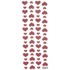 THE PAPER STUDIO Stickabilities RED HEART PUFFY Stickers - 63 pcs