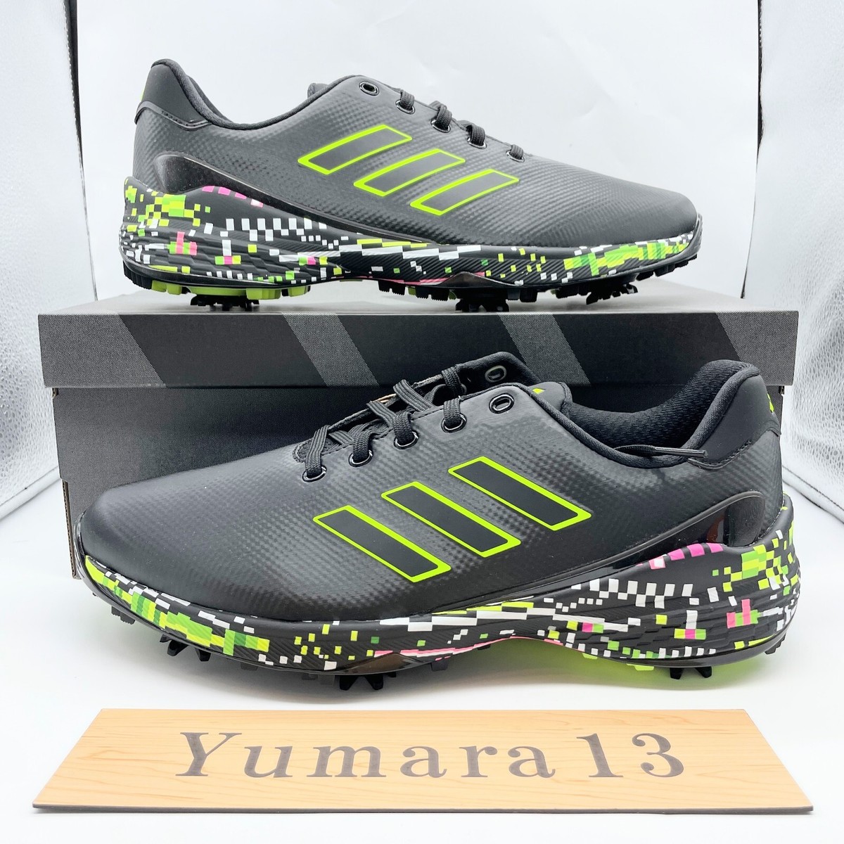 adidas ZG23 Glitch Core Black Lucid Lemon IE2140 Men's Size adidas ZG23 Glitch Core Black Lucid Lemon IE2140 Men's Size