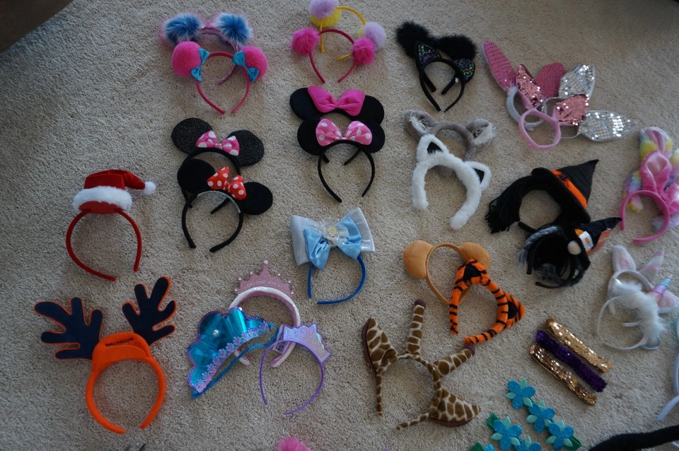 U PICK Diadema OREJAS Disfraz Gato Troll Minnie Lobo Unicornio Bruja Tigre Conejito Juguete Foto 2 de 4