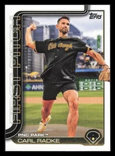 CARL RADKE First Pitch 2025 Topps Series 1 FP-6 Pittsburgh Pirates