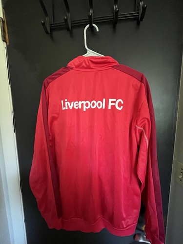 Liverpool FC Jacket- Men’s Large- Red W/ Burgundy Stripe- - Picture 8 of 10