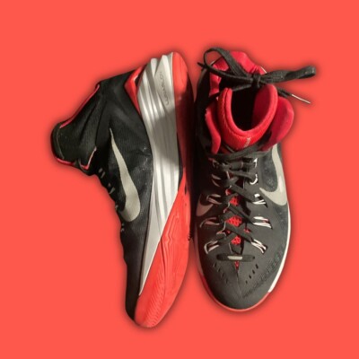 Nike Hyperdunk Mens Basketball Shoes Obsidian Red Black 653640-416 Sz 8.5
