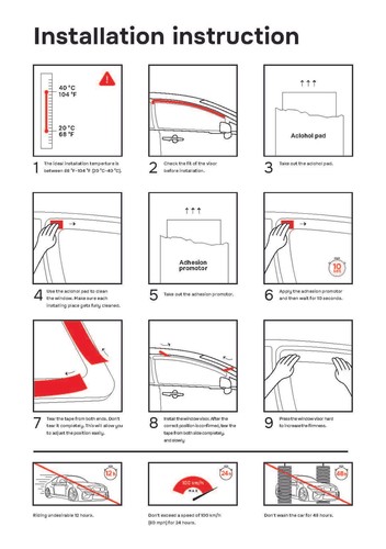 Tape-on Windows Visors Deflector Sun Rain Guard for Toyota Paseo Cynos L40 91-95 - Foto 6 di 7