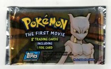 pokemon the first movie booster box Topps 1999 Pokemon The First Movie Booster Box Pack of 36 Blue Logo - Sealed NEW