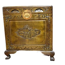 Vintage heavily carved asian inspired chest