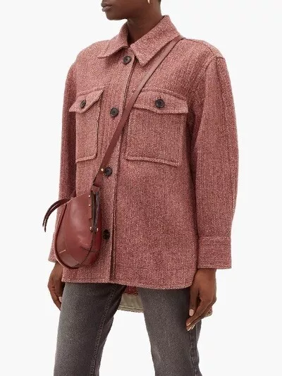 Marant Garvey Herringbone Wool-tweed Shirt In Size 38 | eBay