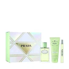 PRADA INFUSION D'IRIS 3PC GIFT SET W- 3.3OZ EDP + 3.3OZ BODY LOTION + 0.33OZ EDP