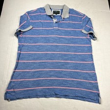 Rodd  Gunn Mens Sports Fit Cotton Polo Shirt Striped Performance Golf Top XL