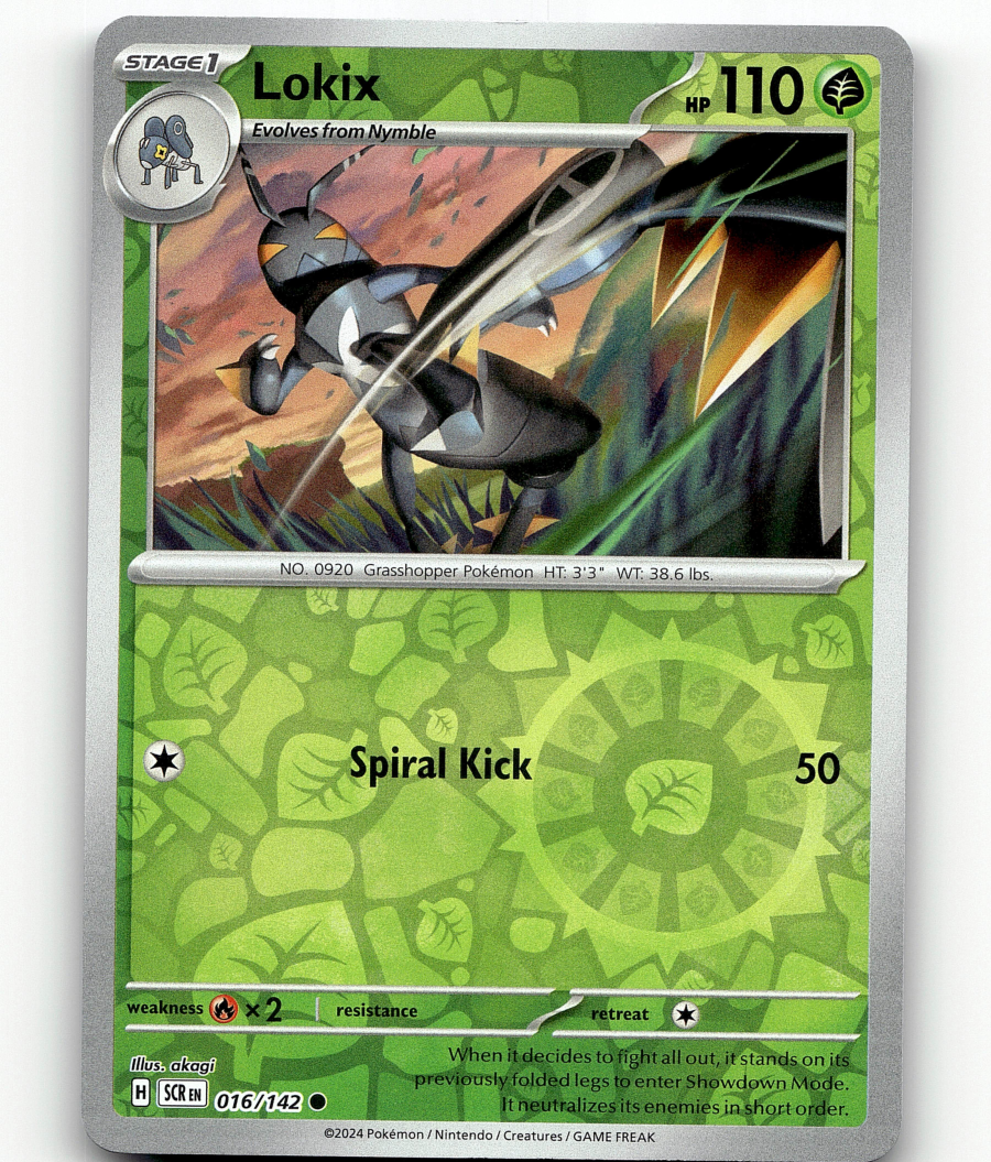 Reverse Holo - Lokix Pokemon • Common • 016/142 Stellar Crown | eBay