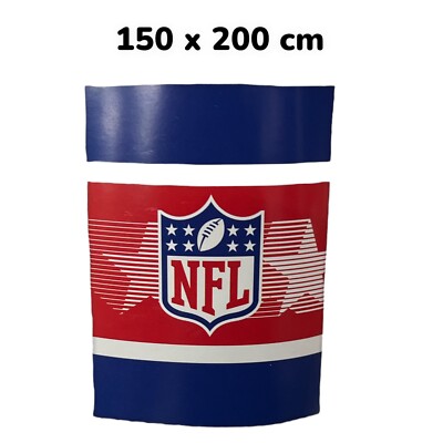 NFL FOOTBALL USA  FLEECE-DECKE LOGO BRUSH  ca. 150 x 200 cm  Neu,OVP