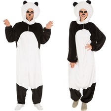 Panda Kostüm Frauen Männer Karneval Fasching Halloween Bär Asien Dschungel Wald
