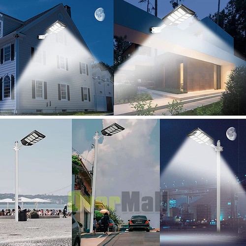 1200 LED Solar Street Flood Light Remote Outdoor Garden Security Lamp Waterproof - Picture 19 of 103