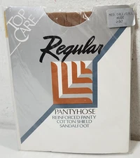 Top Care Pantyhose Medium Tall Nude Sandalfoot Women's 