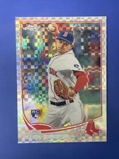 Allen Webster 2013 Topps Chrome Xfractor #112 Rookie Card Boston Red Sox