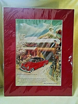 Plymouth Belvedere 1953 Advertising Challenger Inn Sun Valley ID New Yorker Red