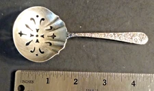 Alvin Bridal Bouquet Sterling Bon Bon/Nut Spoon 4.75"  Long. Scratched bowl