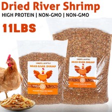 5lbs/11lbs-Dried River Shrimp - High Protein Treat for Chickens, Turtles  Fish