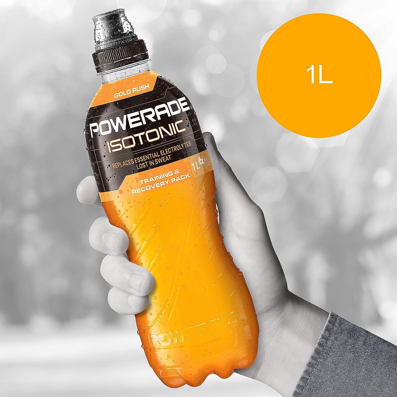 Powerade ION4Sports Drink Multipack Sipper Cap Bottle 12 x 1L Free