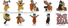 10 BEAR CARTOON CHARACTERS EMBROIDERY MACHINE DESIGNS PES USB