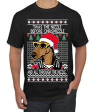 Twas The Nizzle Before Chrismizzle Gangster Dogg Rapper Men TShirt