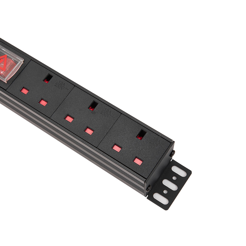 Pdu Rack Mount 3 Way UK Rack Mount PDU With Surge Protection – 10 Inch ...