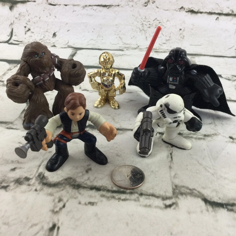 Playskool Star Wars Figures From Death Star Escape Set Darth Vader C3PO Hans - Image 2 of 4