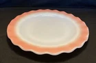 Hazel Atlas Crinoline Pink Ripple Edge 9" Luncheon Dinner Plate @173
