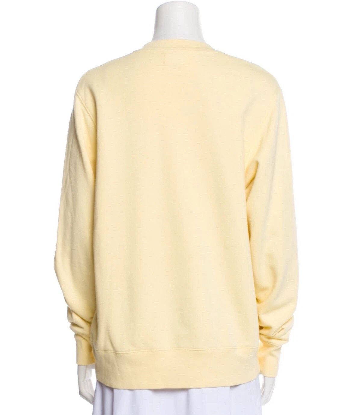 Felpa sportiva Tory Burch gialla girocollo manica lunga XS