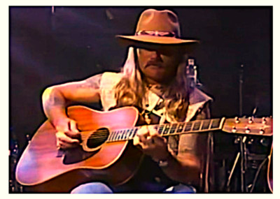 DICKEY BETTS - THE ALLMAN BROTHERS -  5''X7'' PHOTOGRAPH