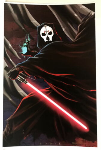 Star Wars DEATH NIHILUS Print HAND SIGNED by Artist Damon Bowie w COA - Picture 1 of 2
