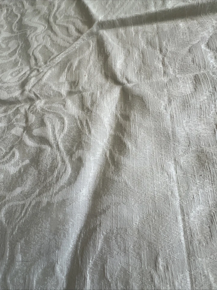KF Fabric Remnants Off White Medium Weight Textured Quilting Crafts Pillows - Image 3 of 4