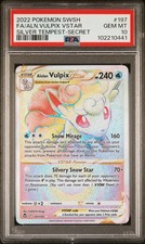 Alolan Vulpix VSTAR 2022 Silver Tempest 197/195 Rainbow Rare PSA 10 on eBay