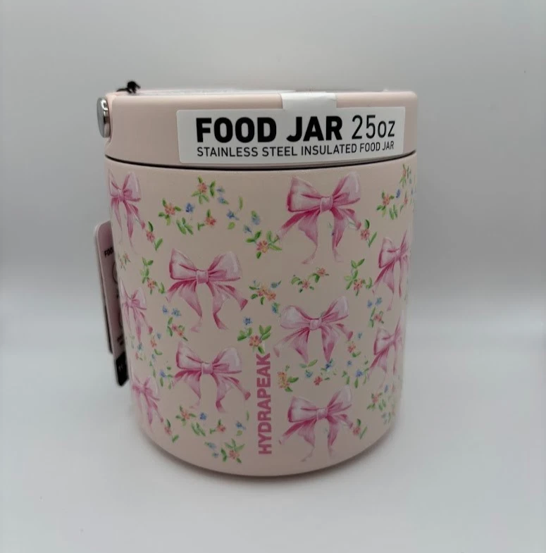 Hydrapeak Insulated Jar 25oz INCLUDES PEPTIDE STORAGE INSERTS -Baby Pink Bows
Opens in a new window