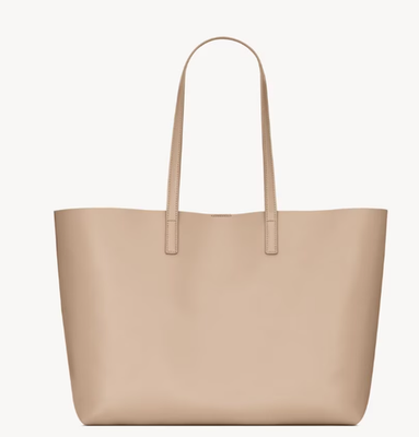 Saint Laurent Shopping Tote Bag Beige 600281 Leather | eBay