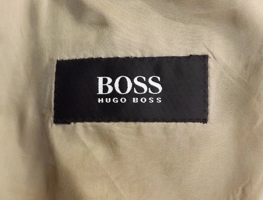 Hugo Boss Suit 44XL Tan 100% Schurwolle Virgin Wool 36x33 Pleated Pants 2 Piece - Image 3 of 4