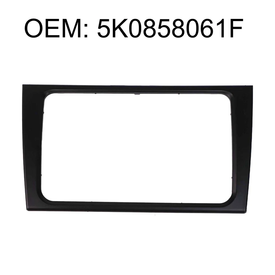 Car CD Box Radio Trim Compatible with For Golf 6 For GTI For MK6 ABS Black - Image 3 of 4