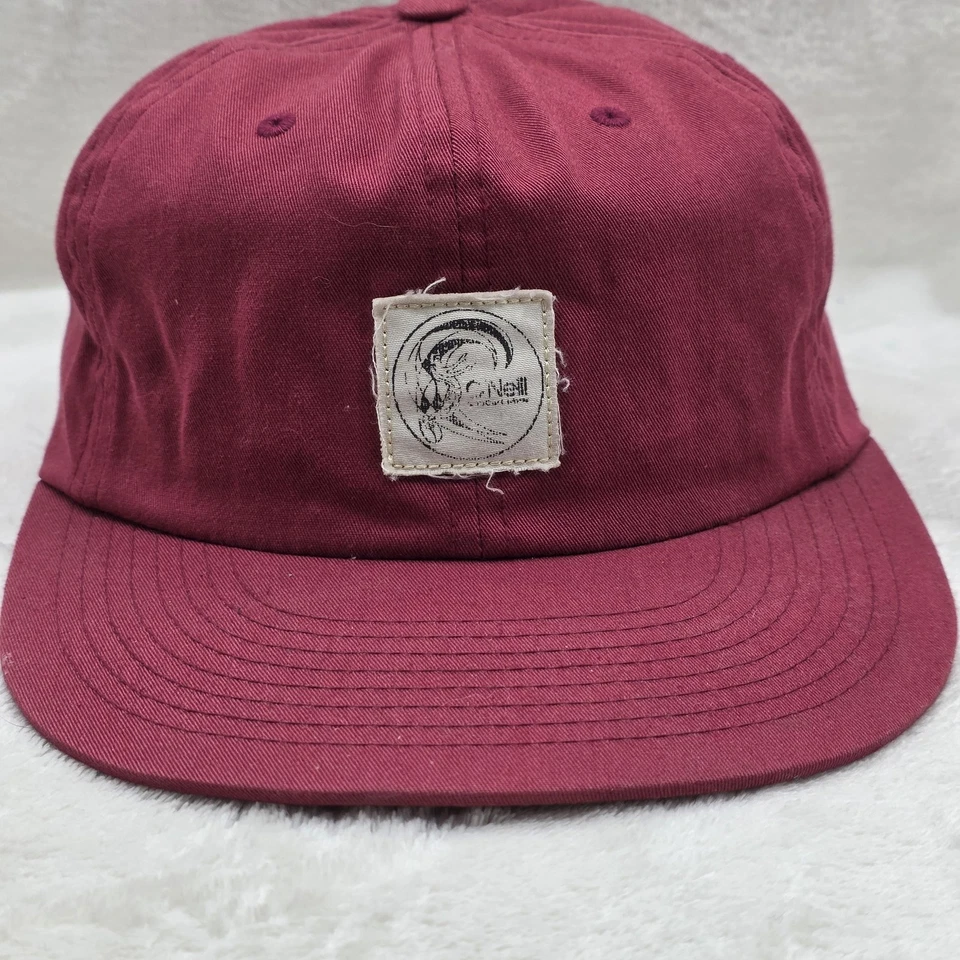 Sombrero O'Neill Gorra Correa Trasera Para Hombre Talla Única Borgoña Parche Surf Boogie Tabla de Surf Foto 2 de 4