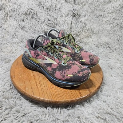 Brooks Ghost 15 Drip 2023 Women's Size 9.5 Pink Gray Running Shoes 1203801B479
