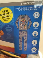 ClimateRight By Cuddl Duds Boys M 8/10 Paw Patrol Fun Thermal Warm Underwear Set