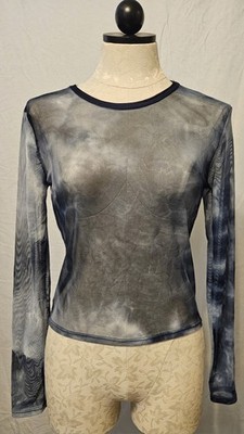 YMI Collections Womens Large Mesh Long Sleeved Shirt