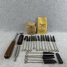 Vintage Piano Schaff Tuning Tool Lot Hammer Pitch Fork Mutes Felts Technician
