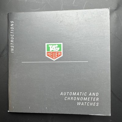 TAG Heuer Watches Manual, Automatic & Chronometer   52 Seiten