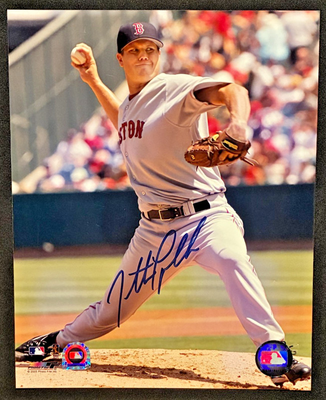 JONATHAN PAPELBON SIGNED 8X10 PHOTO - (MLB Authenticated) Boston Red Sox
