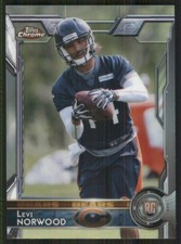 2015 Topps Chrome #189 Levi Norwood Chicago Bears Football Card 35222