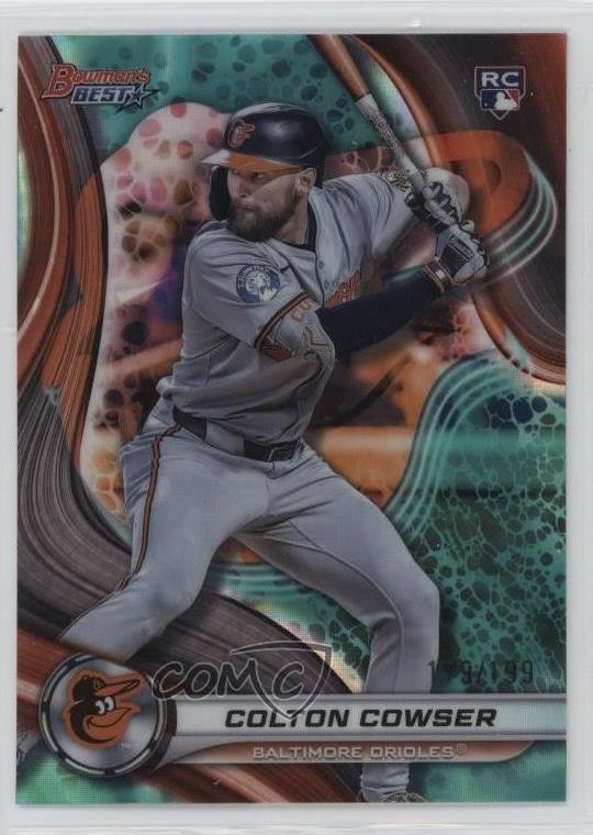 2024 Bowman's Best Aqua Lava Refractor 179/199 Colton Cowser #10 jc3