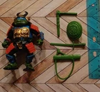 VTG 1990 Teenage Mutant Ninja Turtles Sewer Samarai Leonardo COMPLETE Weapons