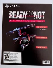 Ready or Not Day 1 Triple Weapon Pack DLC Add-on for Playstation 5 PS5