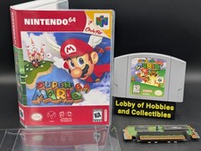 Super Mario 64 ( Nintendo 64 N64 ) Near Mint- Authentic - Cleaned-Tested W/ Case