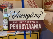 YUENGLING Proudly Pennsylvania METAL TACKER SIGN craft beer brewery brewing I