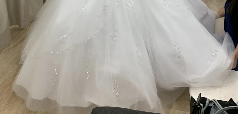 女式 8 码紧身胸衣式婚礼/Cotillion 连衣裙 — 第 4/4 张图片